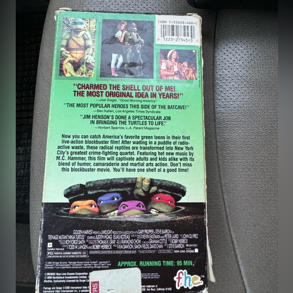 Teenage Mutant Ninja Turtles Vintage VHS Film - Picture 2 of 2